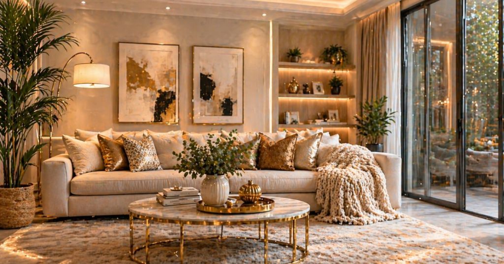 luxury-home-decor-budget-living-room how to make your home look luxury on a budget