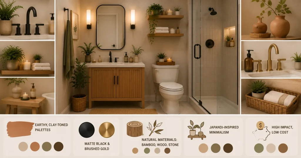 2026 budget-friendly bathroom decor trends