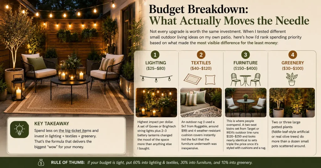 patio-budget-lighting-furniture-rug.webp outdoor lighting furniture and rug budget comparison