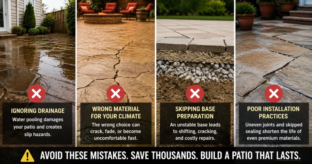 Common patio flooring ideas mistakes that cost homeowners money