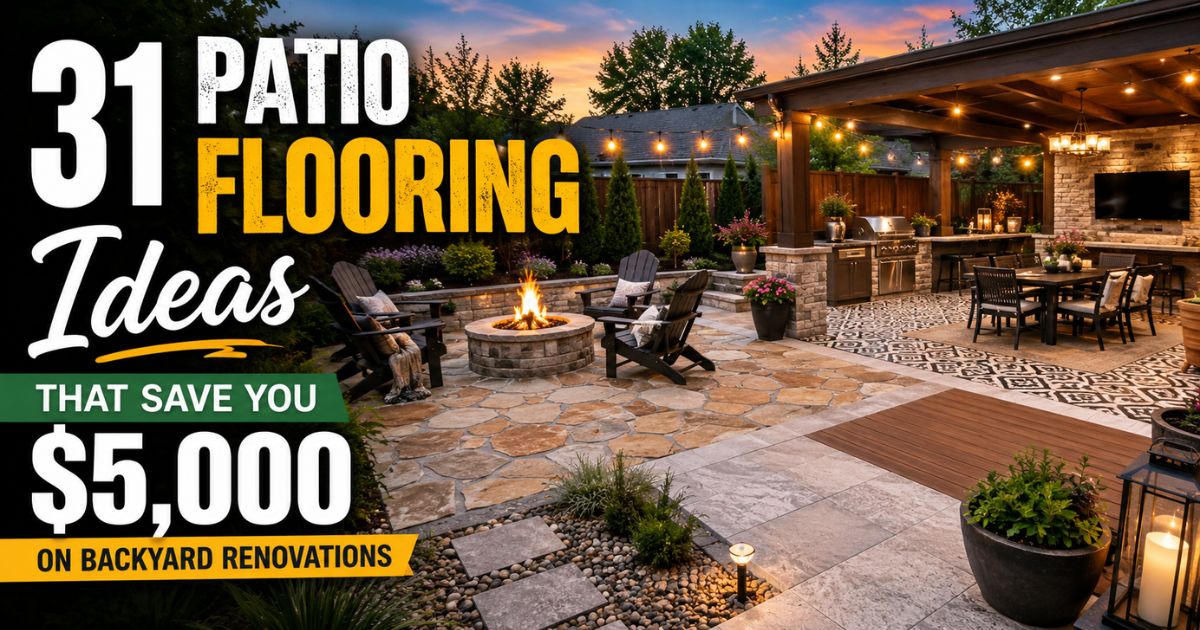 Patio flooring ideas for backyard renovations