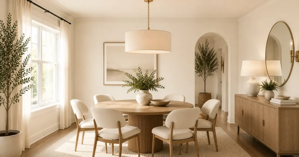 warm-neutral-paint-small-dining-room-walls.webp Warm neutral painted walls in a small dining room with natural light