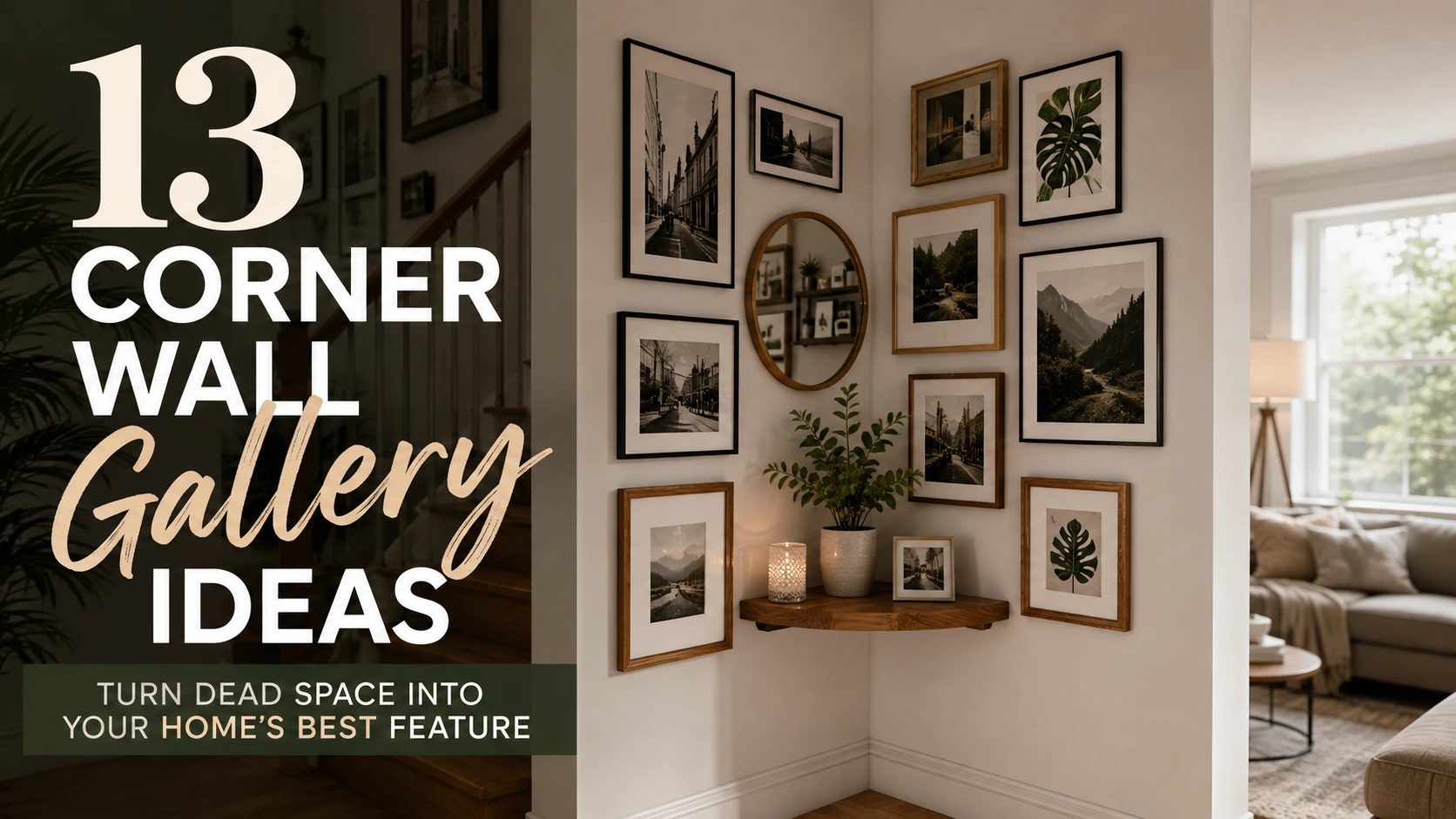 13 corner wall gallery ideas for small and large spaces